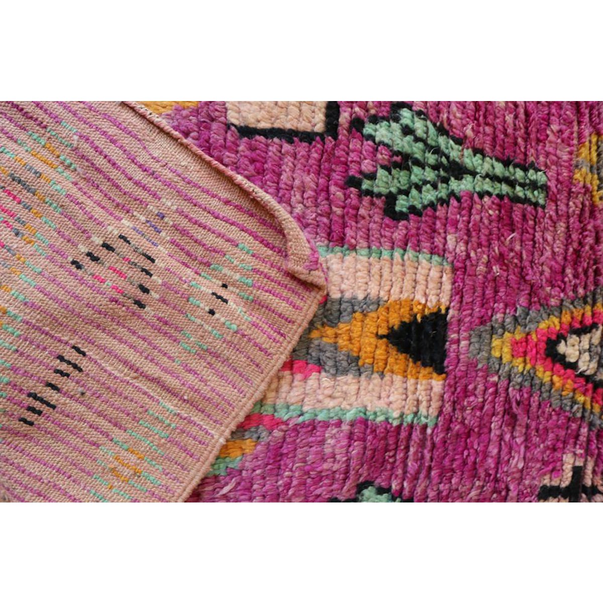 Marokkaner Berberkorridor Teppich reines Woll 73 x 344 cm