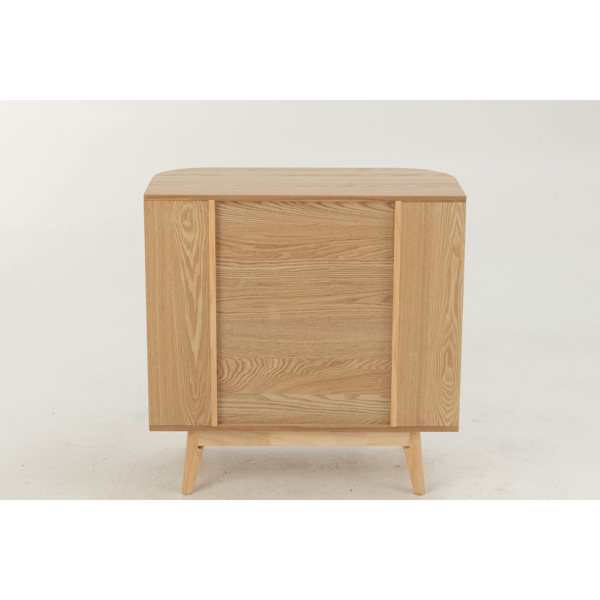 J-Line kast rond MDF/Dennenhout Naturel groot