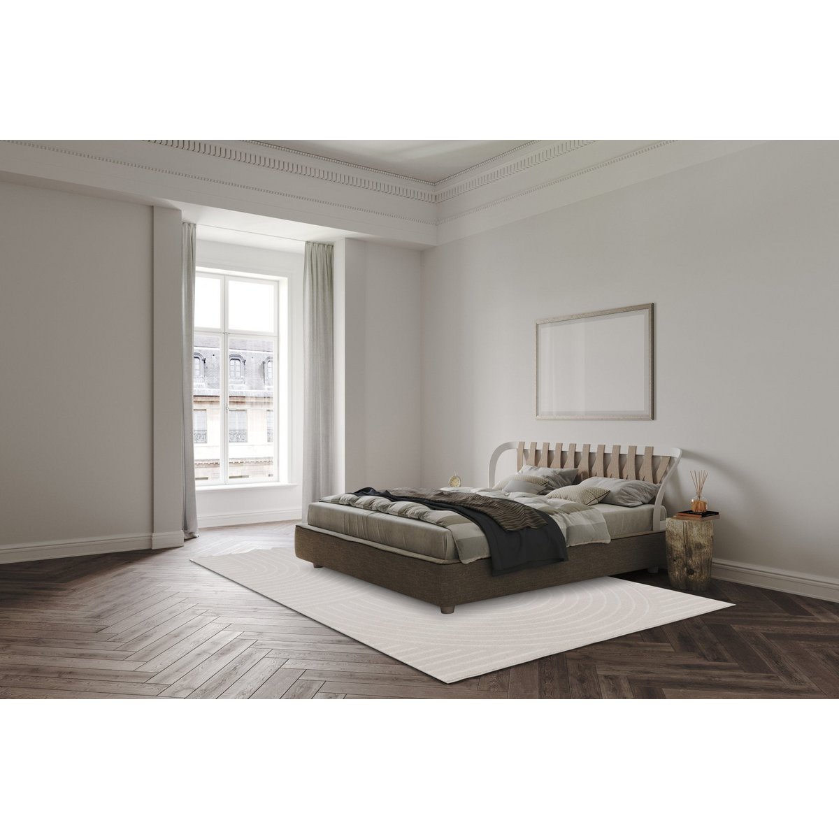 Superweicher, sehr grafischer Teppich VOLUTE