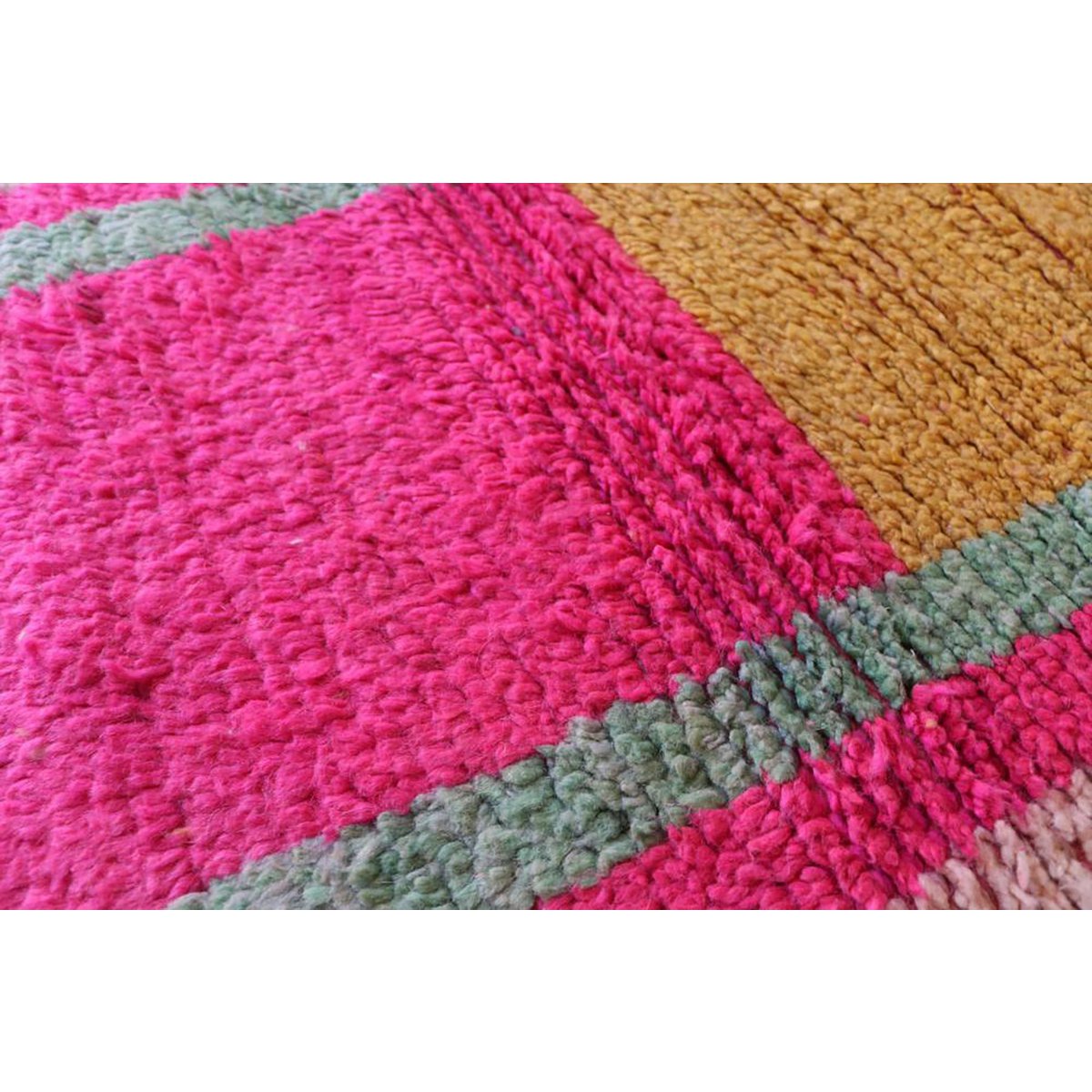 Marokkaner Berberkorridor Teppich reines Woll 71 x 351 cm - verkauft