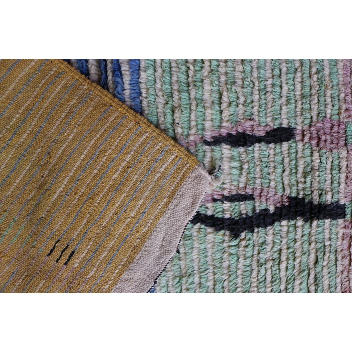 Berber Wolle reiner Spurteppich 70 x 301 cm