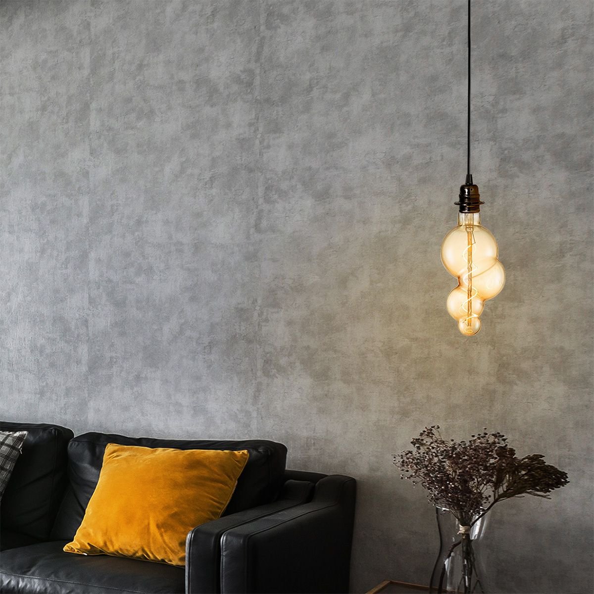 Dimmbare LED Bubble Spirale E27 4W 280Lm 2700K Bernstein