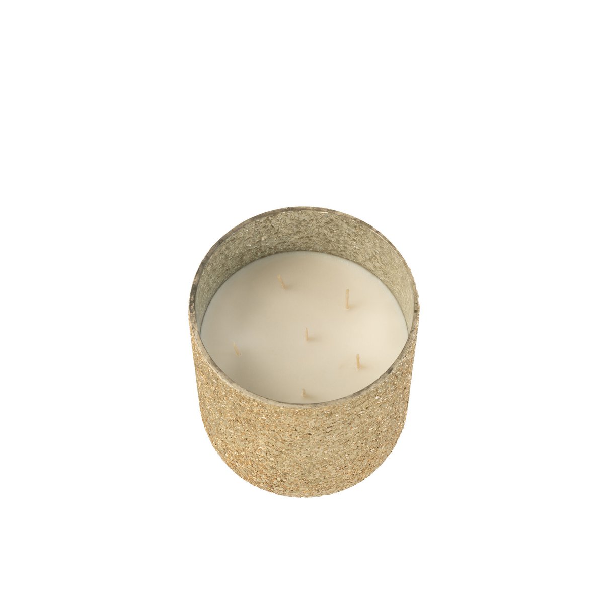 J-Line Duftkerze Luxuria – Vanilla Escape – Glas – Gold – groß – 80U