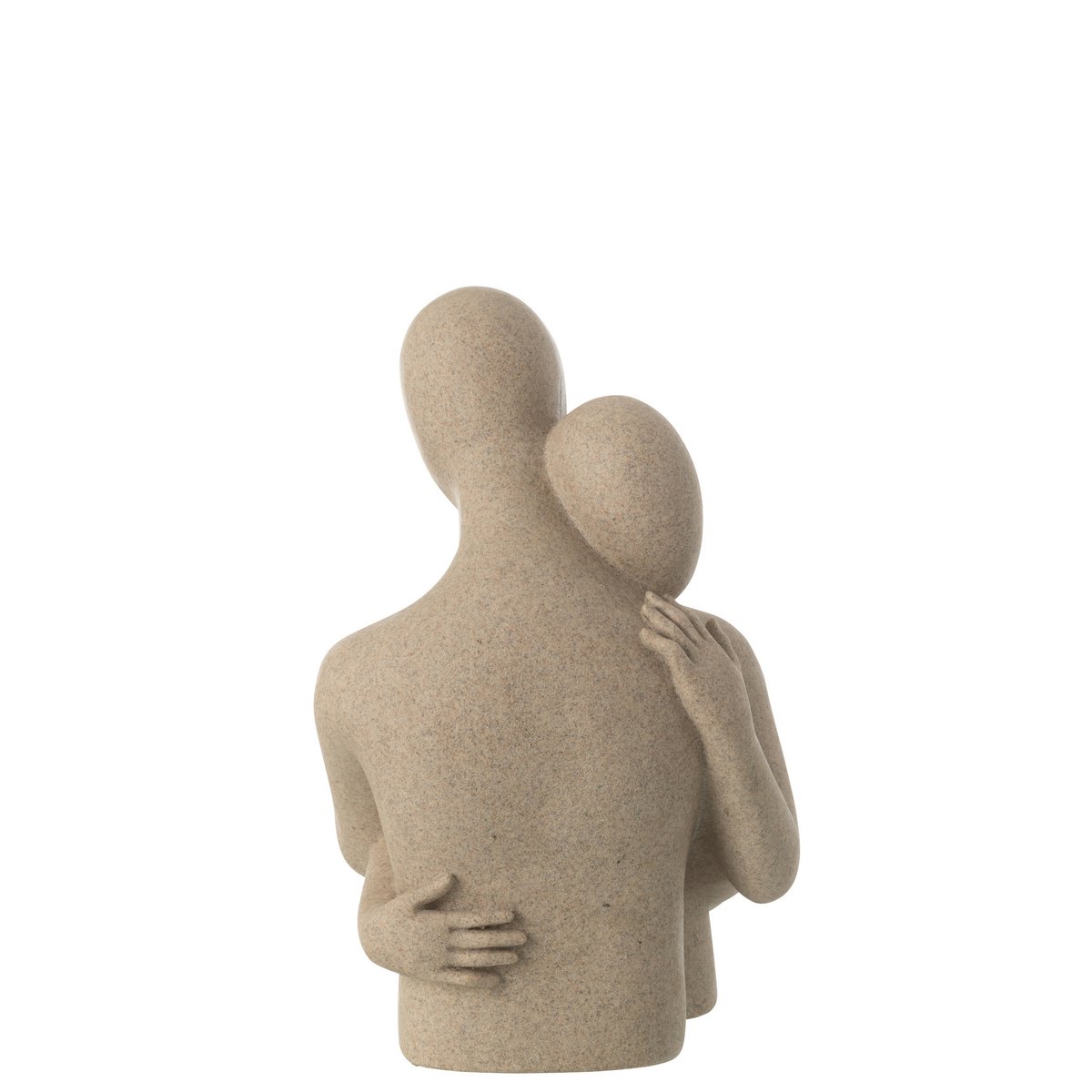 Skulptur Paar Kuschelnd Resin Beige 38 cm