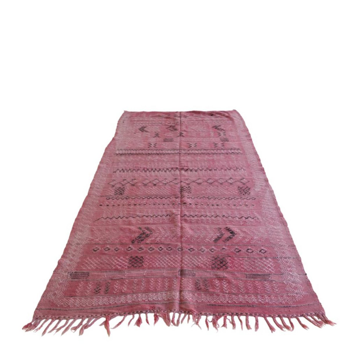 Marokkaner Berber Kilim reiner Wolle 144 x 278 cm Teppich