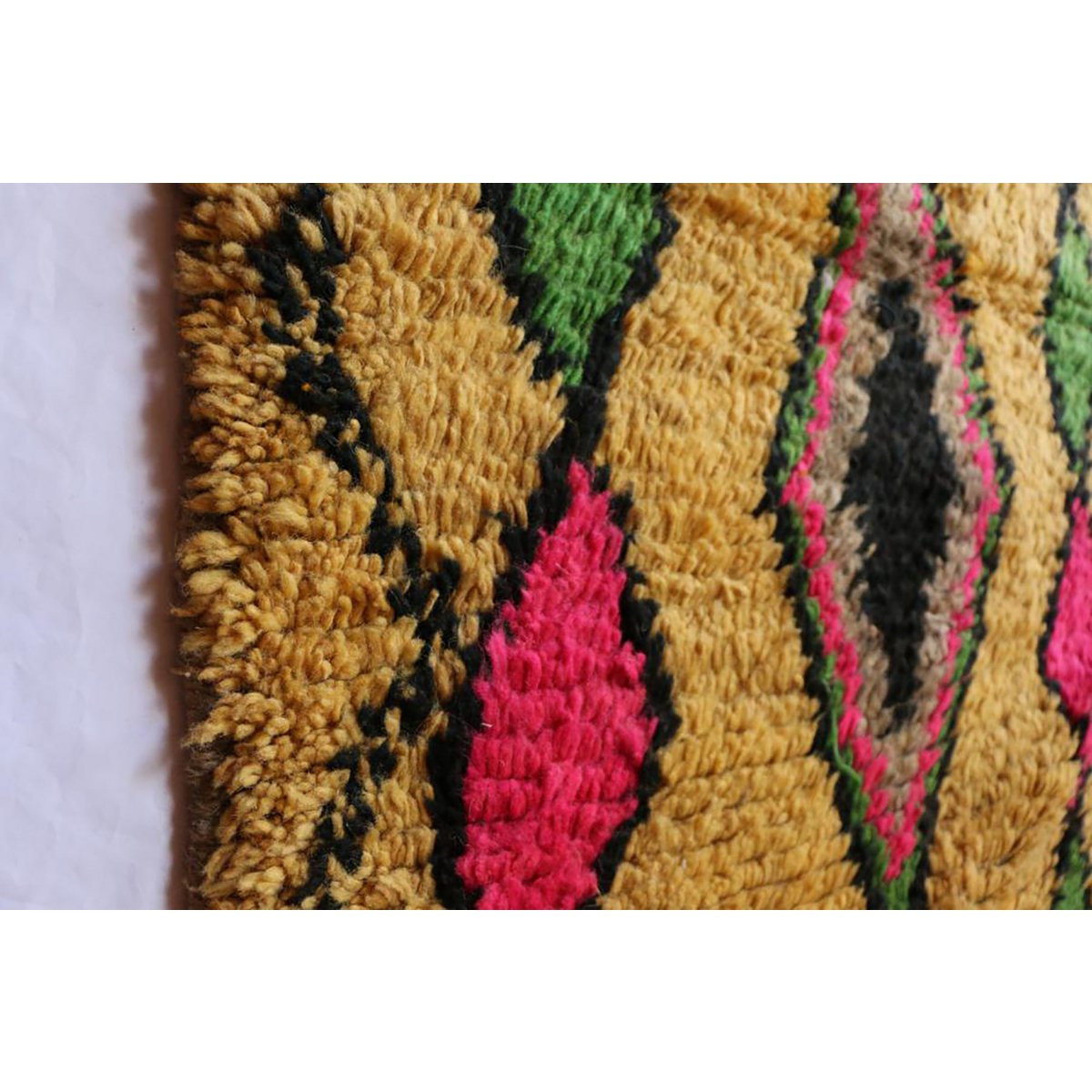 Berber Wolle reiner Spurteppich 76 x 339 cm