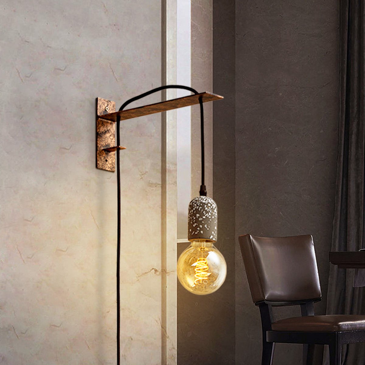 Wandhaken Winkel Rusty | 31/5/15cm | Rost | Metall