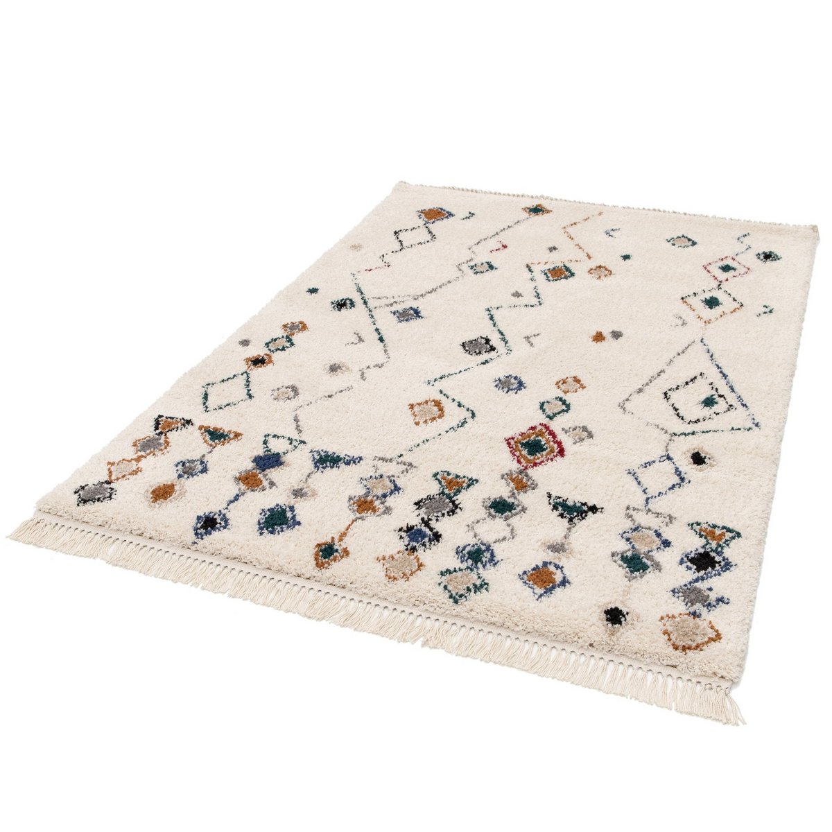 Ethnischer Teppich mit Rand inspirieren Beduine Mogador