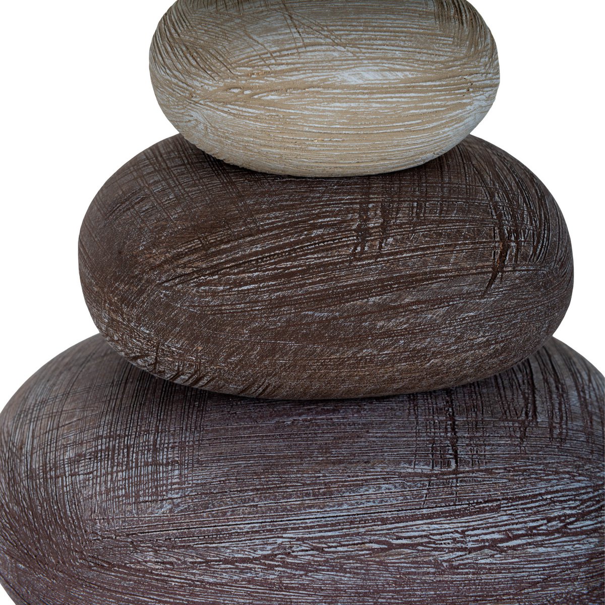 Keramik Tischleuchte "STONEY", Tischlampe aus Keramik in Braun, mit E14-Fassung, Tischlampe für Esszimmer, Wohnzimmer, Diele oder Büro, oder als Nachttischlampe, 31 cm hoch