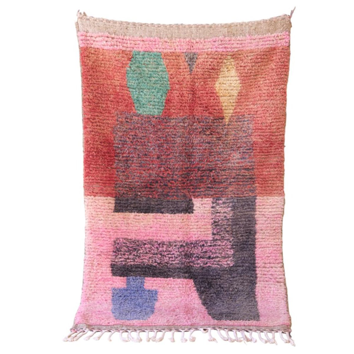 Marokkanischer Berber Teppich reine Wolle 115 x 187 cm