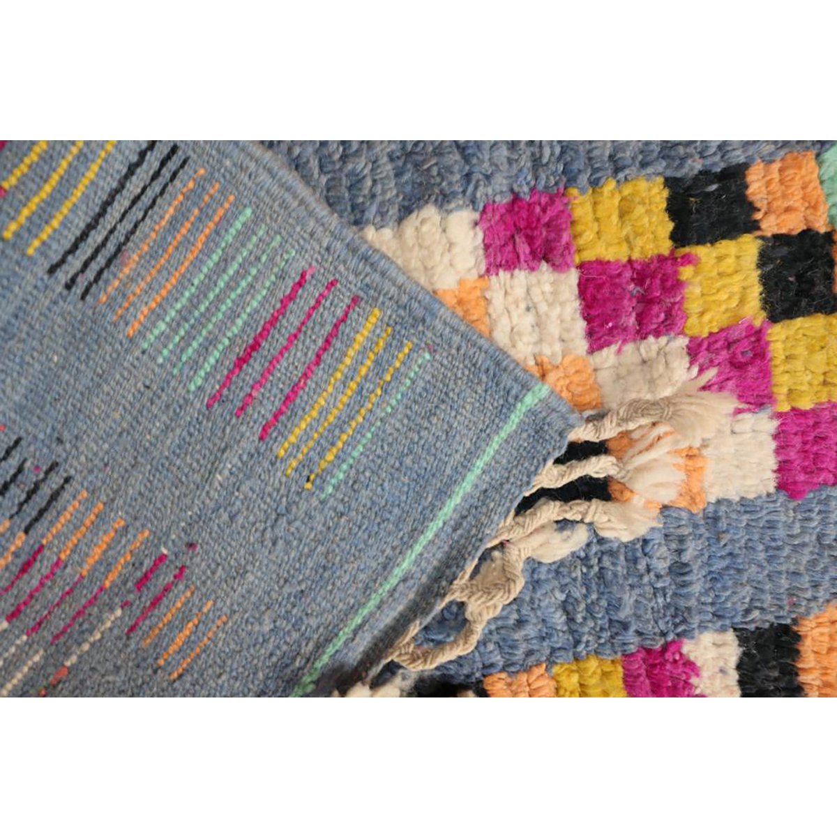 Marokkaner Berberkorridor Teppich reines Woll 71 x 413 cm