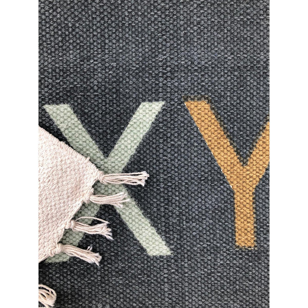 Kinderteppich aus Baumwolle ALPHABET