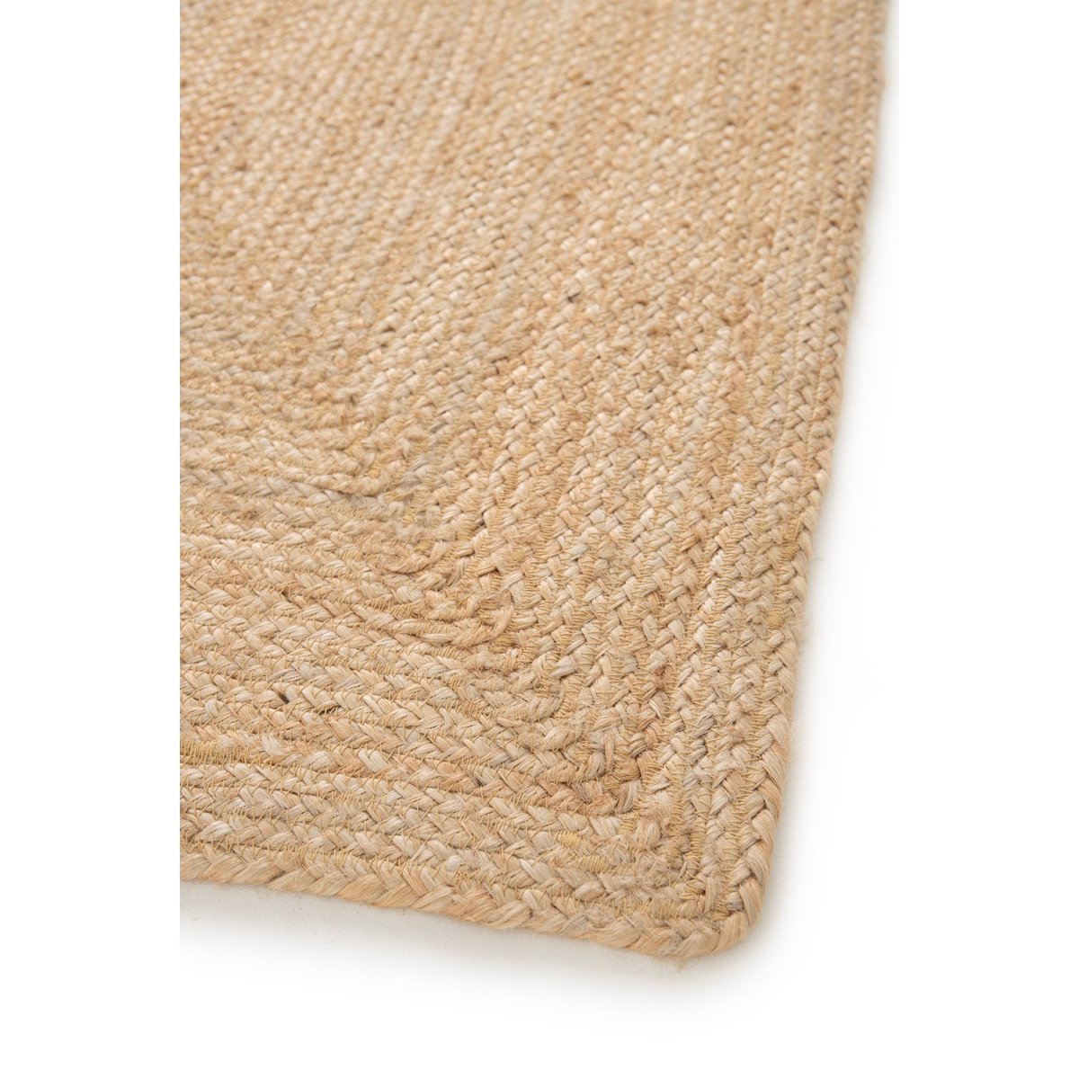 Indira handgefertigter geflochtener Jute -Teppich