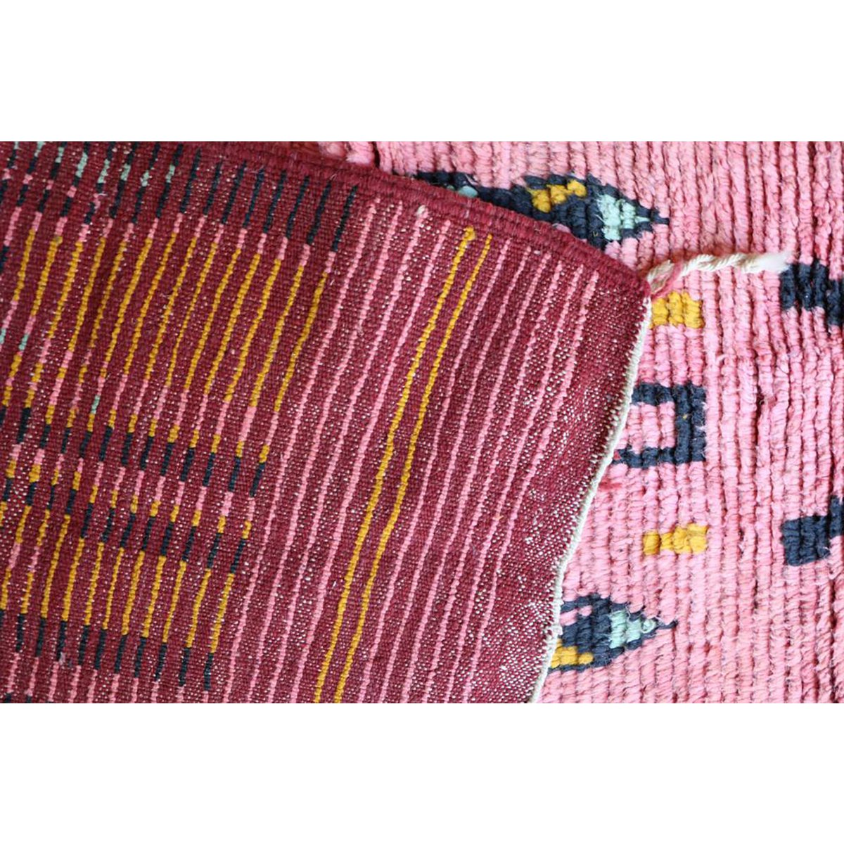 Marokkaner Berberkorridor Teppich reines Wolle 69 x 338 cm