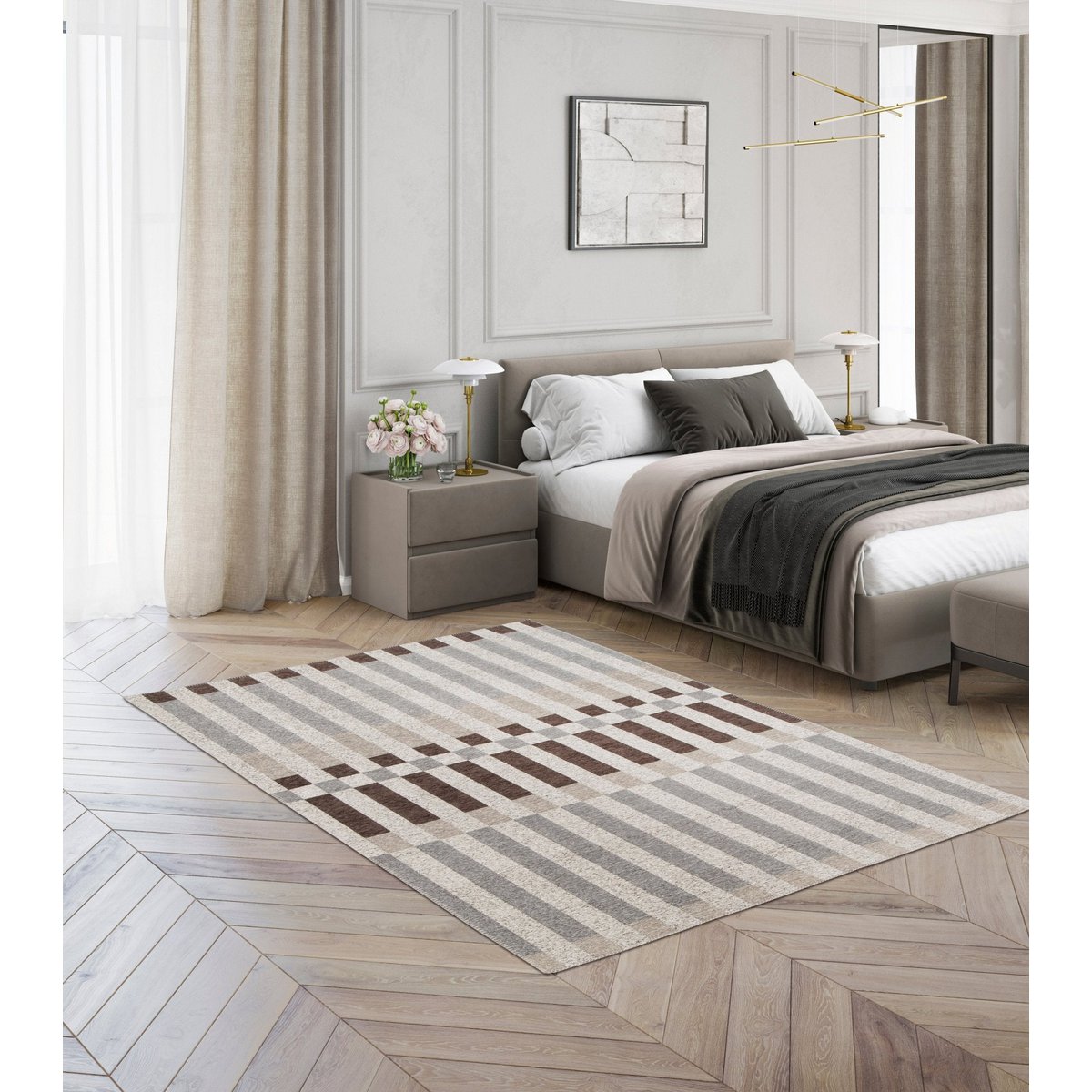 Recycelte Polyester -Gobelines Innenraum Outdoor Couture Anglaise Atacama