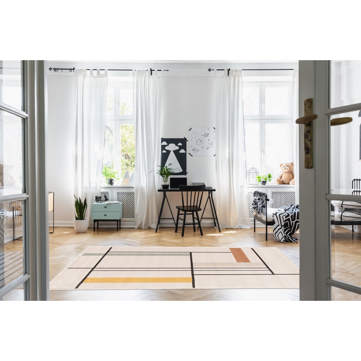 PIET superweicher, sehr grafischer Teppich