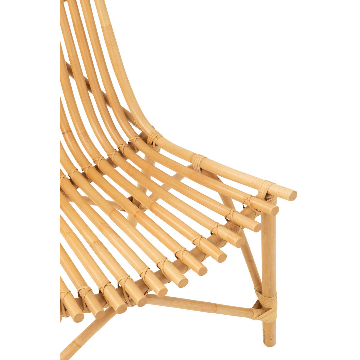 Lounge Sessel Bali aus Rattan Braun Jline Stuhl Design