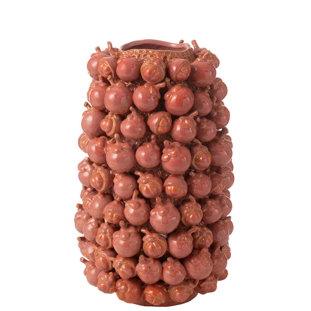 J-Line Vase Botanica Clay Kupferrosa groß