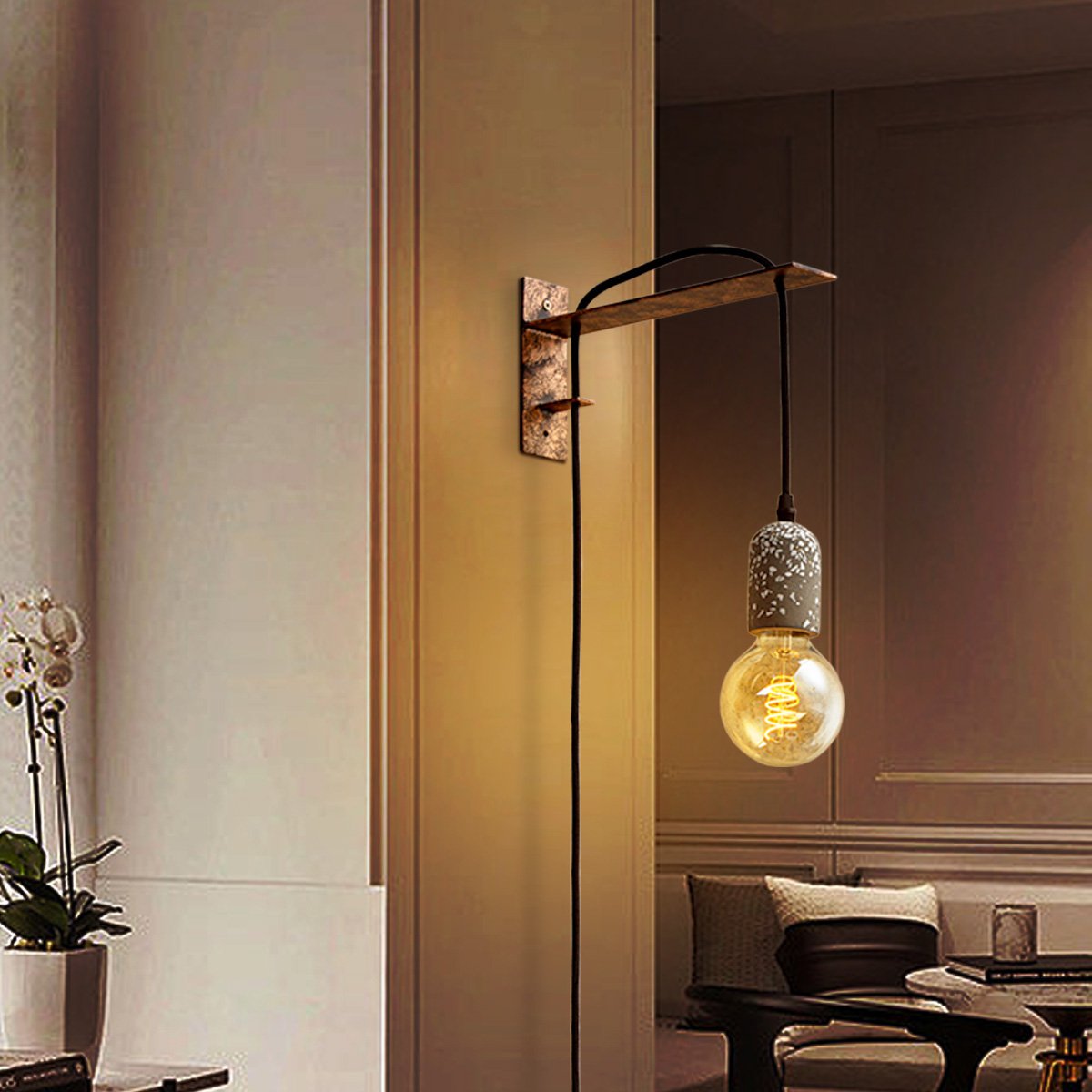 Wandhaken Winkel Rusty | 31/5/15cm | Rost | Metall