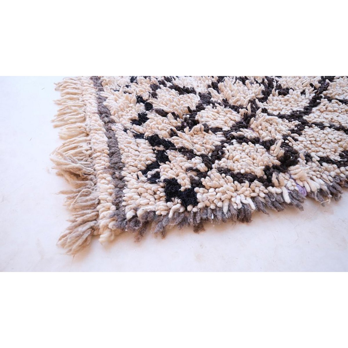 Marokkaner Berberkorridor Teppich reines Woll 73 x 188 cm