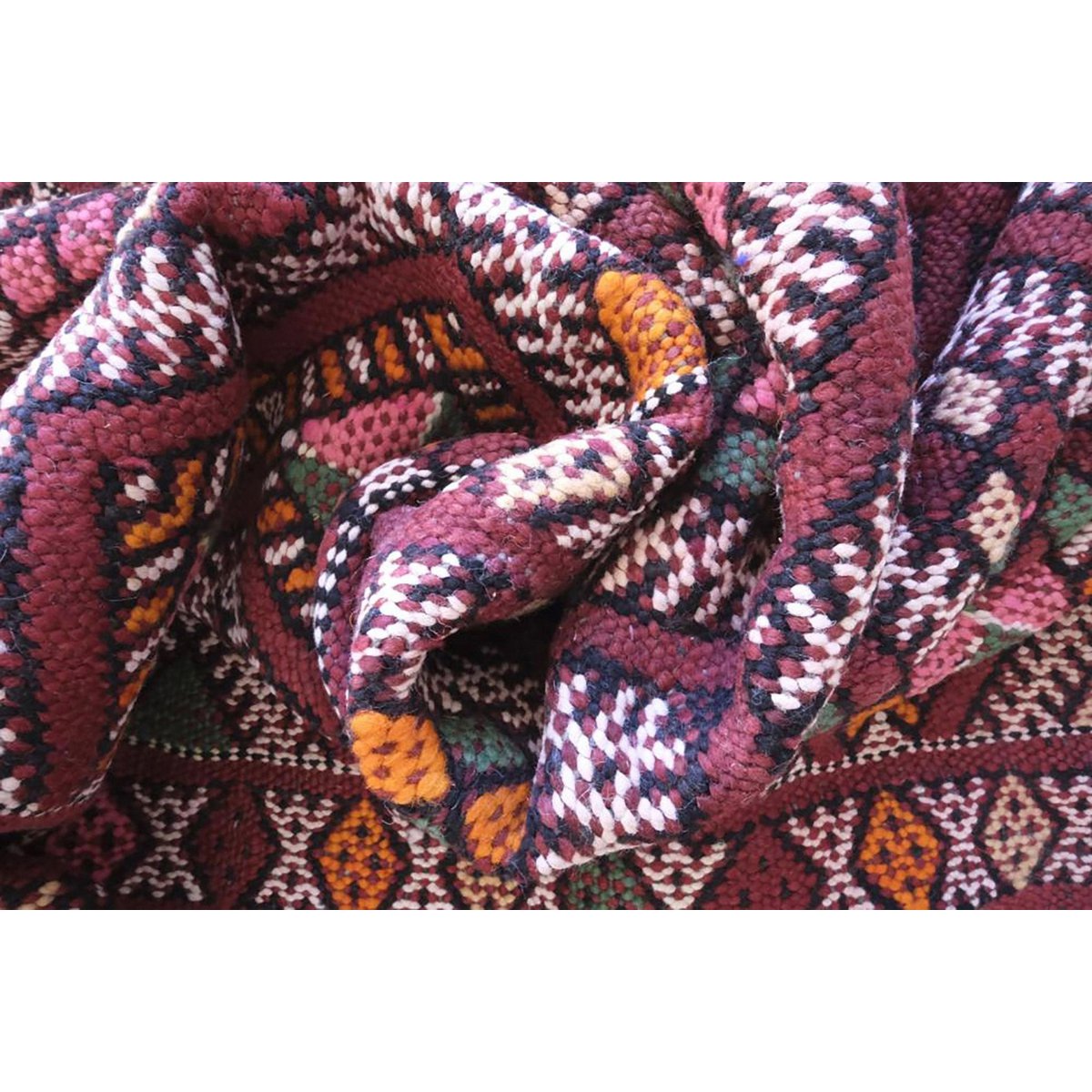 Marokkaanse Berber Kelim tapijt van zuivere wol 190 x 311 cm