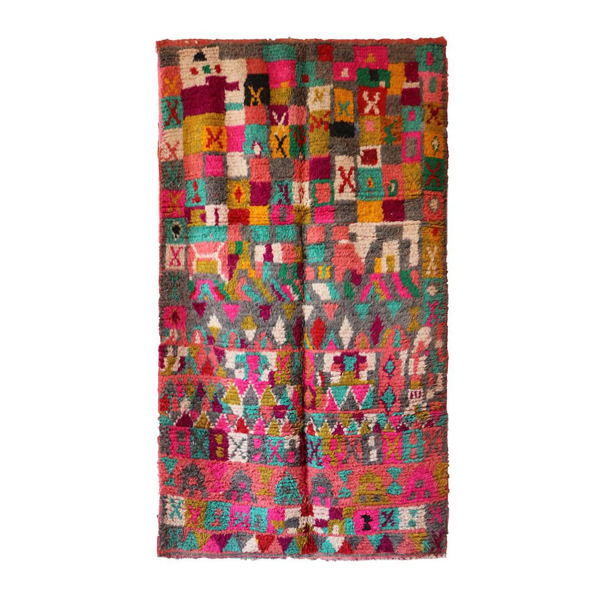 Marokkaner Berber Teppich reine Wolle 139 x 247 cm