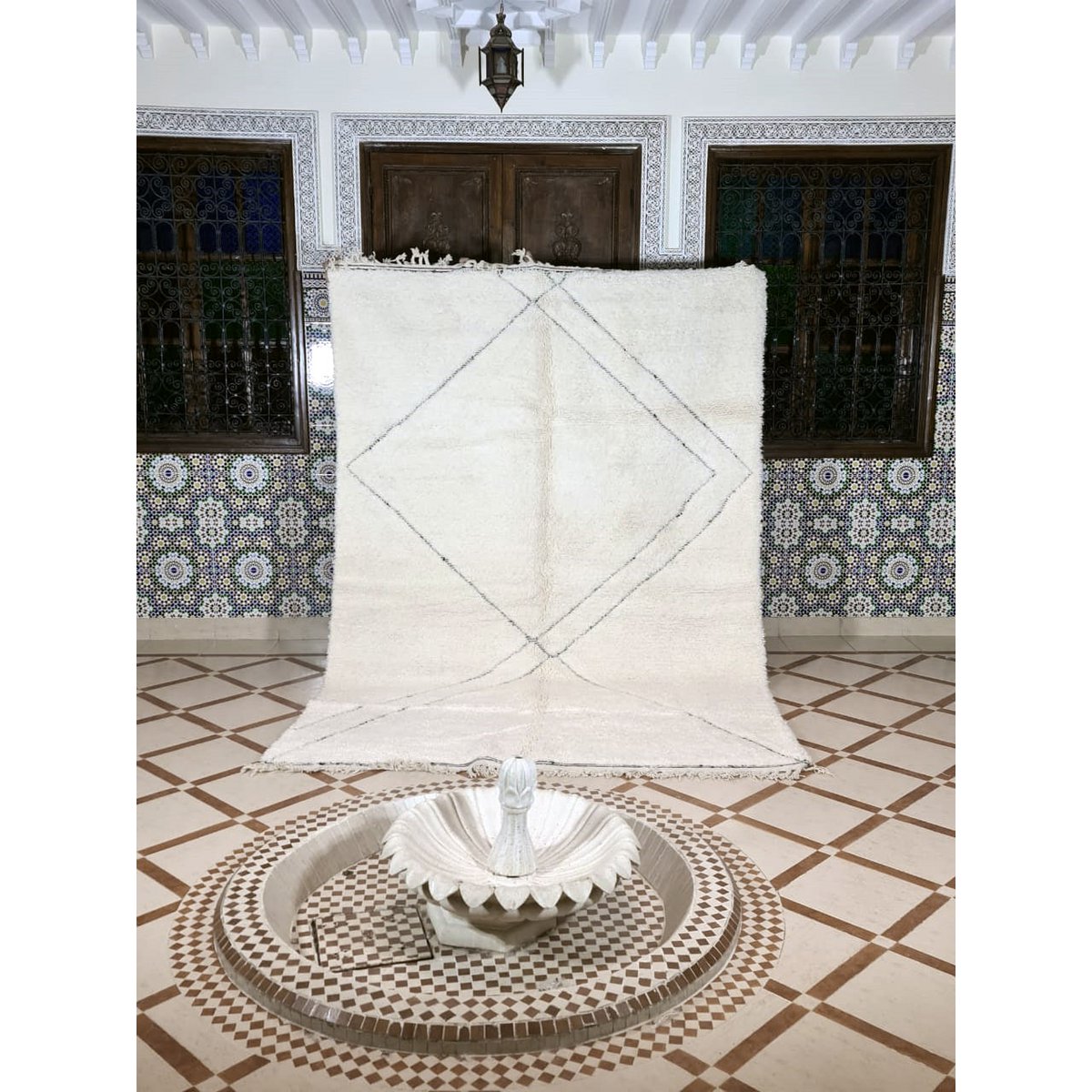 Authentischer Berberteppich aus Taza-Wolle 200 x 300 cm