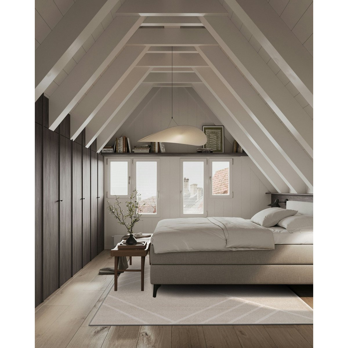 Weicher und widerstandsfähiger geometrischer Teppich Wyatt