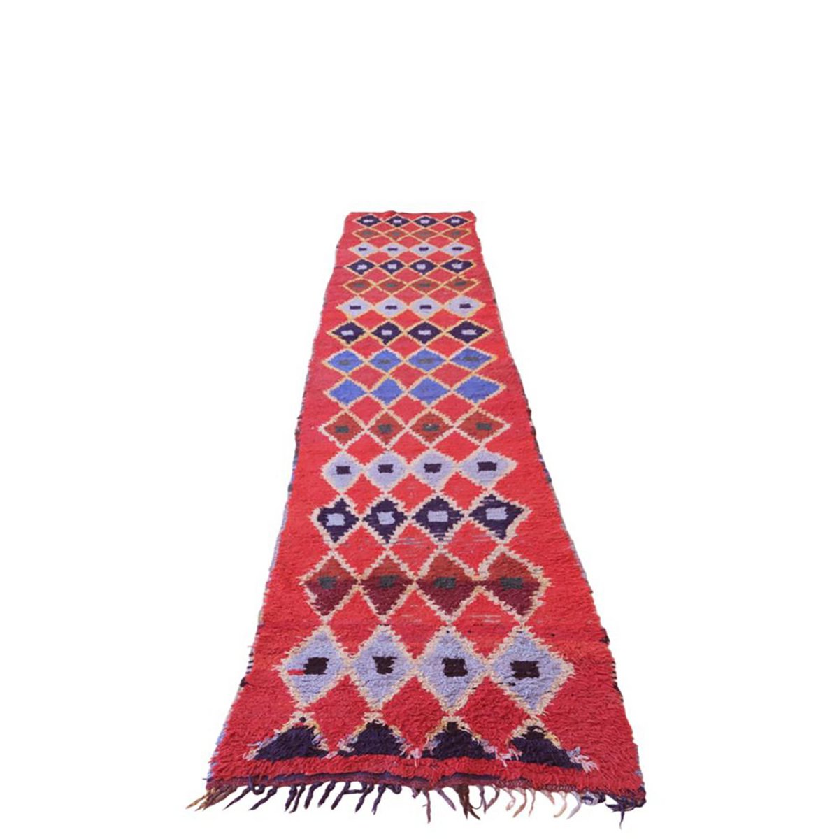 Vintage Tribal Berber Korridor Teppich 81 x 352 cm