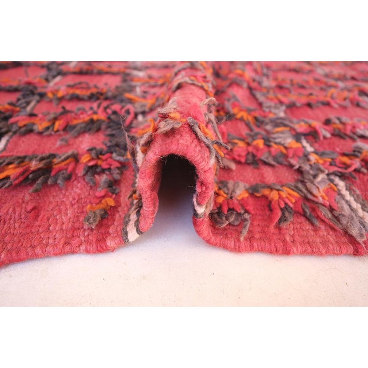 Marokkaner Berber Kilim Teppich reines Woll 175 x 467 cm