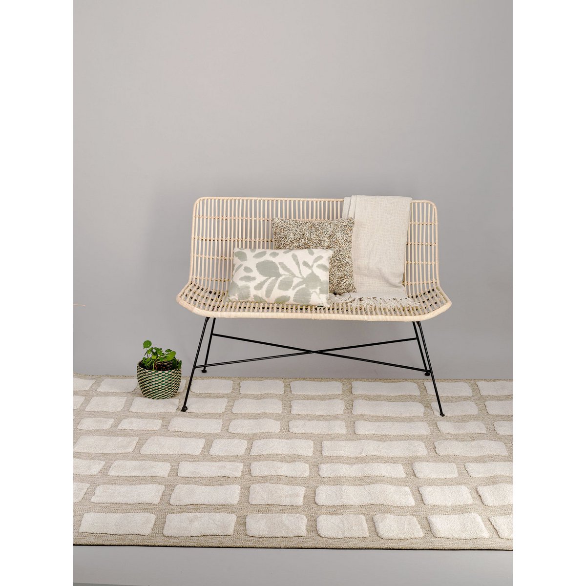 Velvet Effect Teppich und Slow Life Dune Dune Flat -Stil -Webenstil