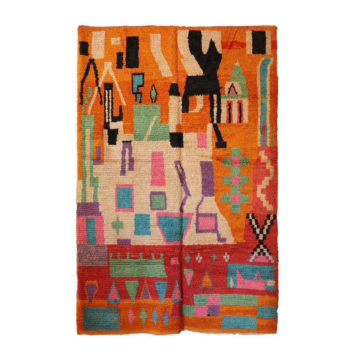 Marokkaner Berber Teppich reiner Wolle 209 x 316 cm