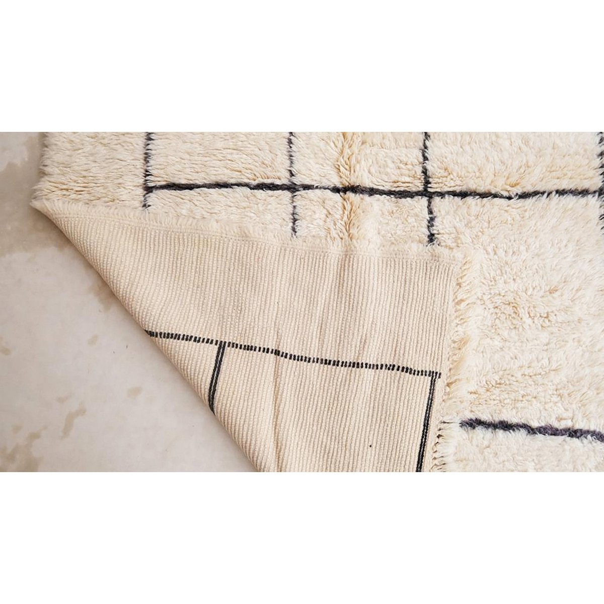 Marokkaner Berber Teppich reiner Wolle 174 x 254 cm