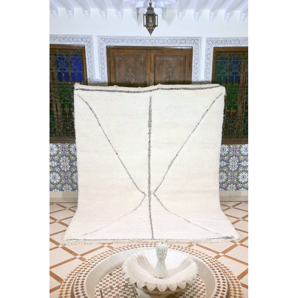 Authentischer Berberteppich aus Beni-Mellal-Wolle 227 x 300 cm