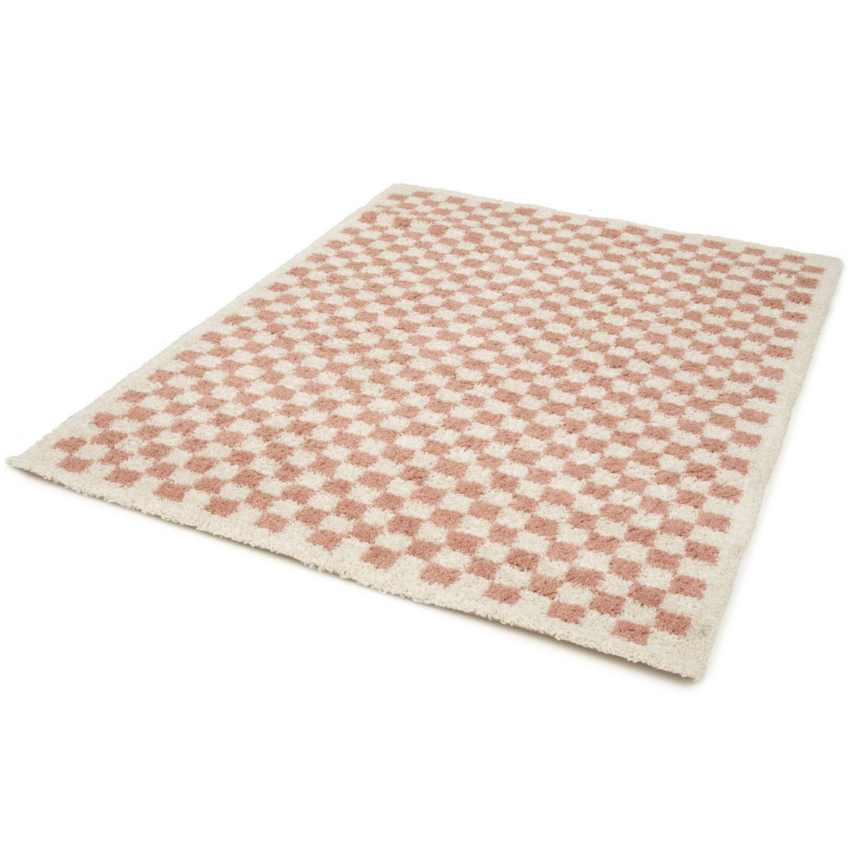 Weicher und sperriger langer Checker -Checkerboard -Checkterteppich