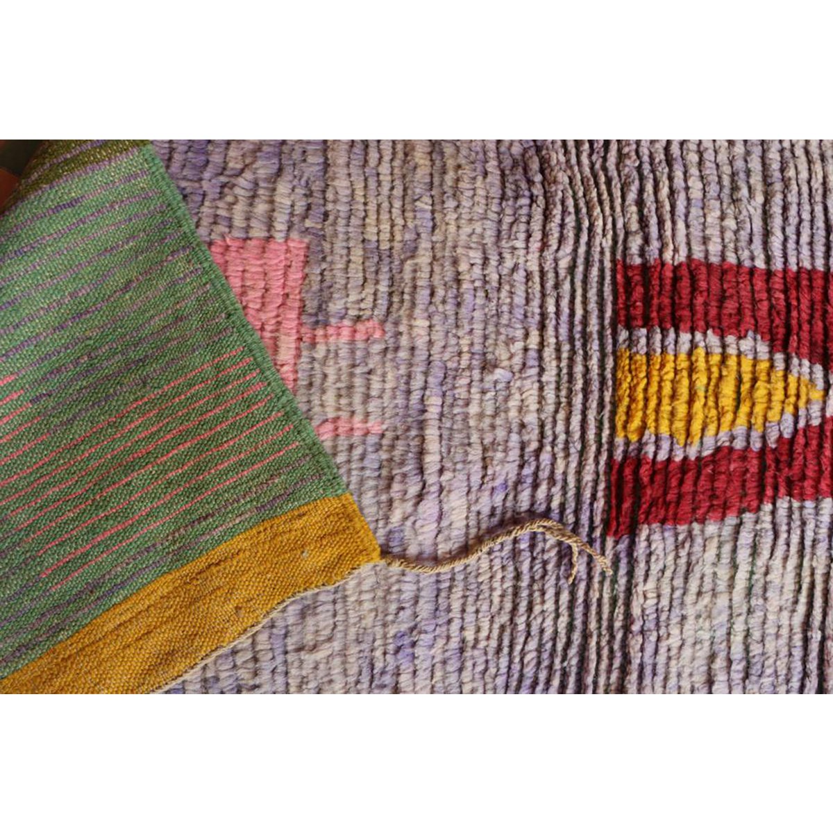 Marokkaner Berberkorridor Teppich reines Wolle 67 x 356 cm