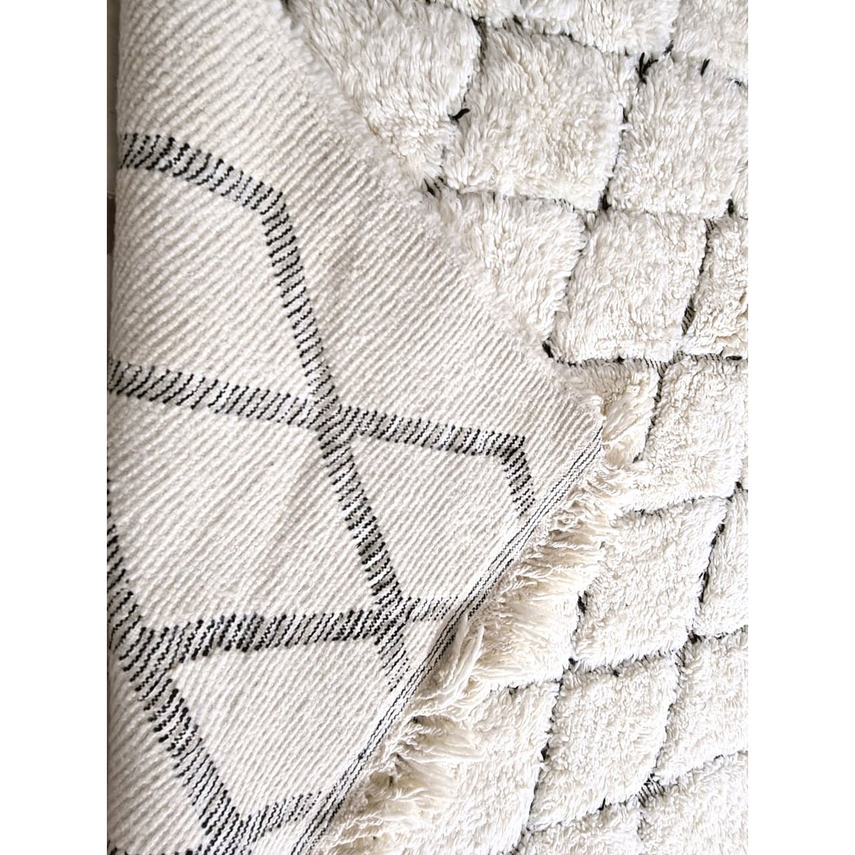 Berberteppich Beni Ouarain reine Wolle 157 x 265 cm