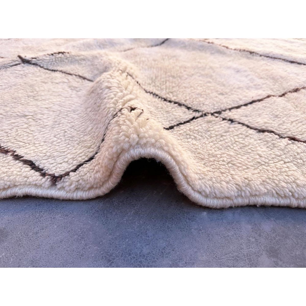 Berber -Wolle Teppich aus M'Rut 224 x 294 cm