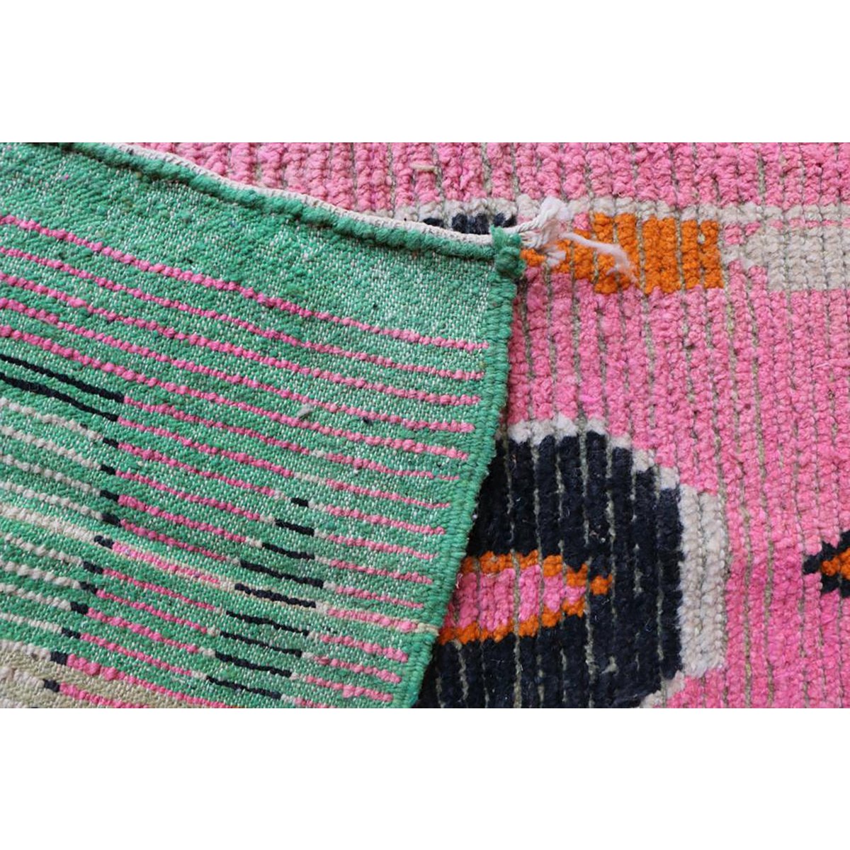 Marokkaner Berberkorridor Teppich reines Woll 76 x 355 cm