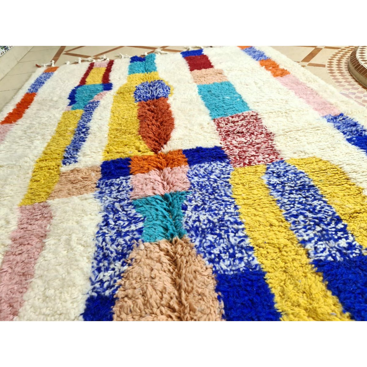 Authentischer Berberteppich aus reiner Wolle, 165 x 260 cm