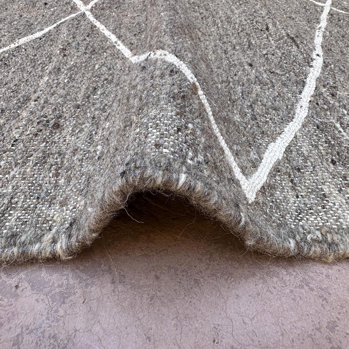 Marokkanischer Kelim-Teppich aus reiner Wolle, 180 x 292 cm