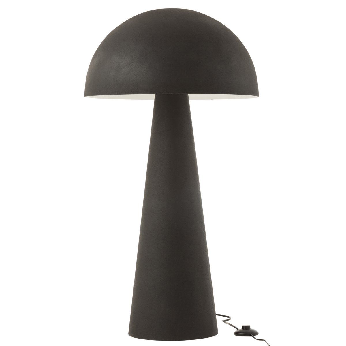 J-Line Stehleuchte Mushroom – Metall – Schwarz – extra groß