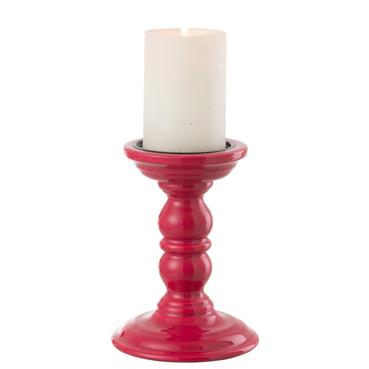 J-Line Kandelaar Halter Mangohout Fuschia