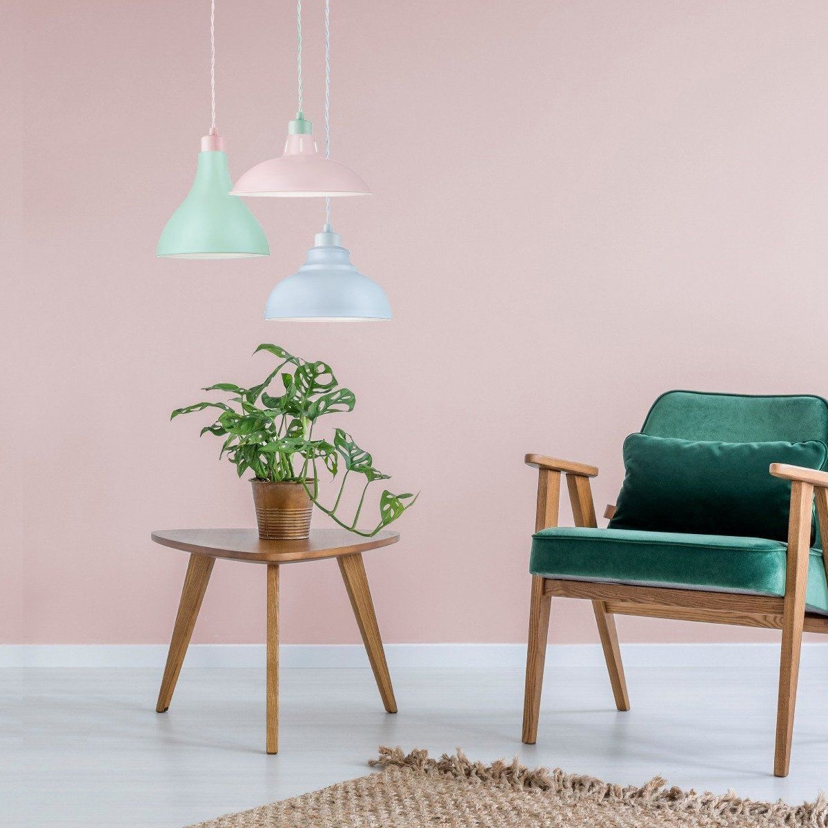 Pendelleuchte Armis 10/10/89cm - Grün