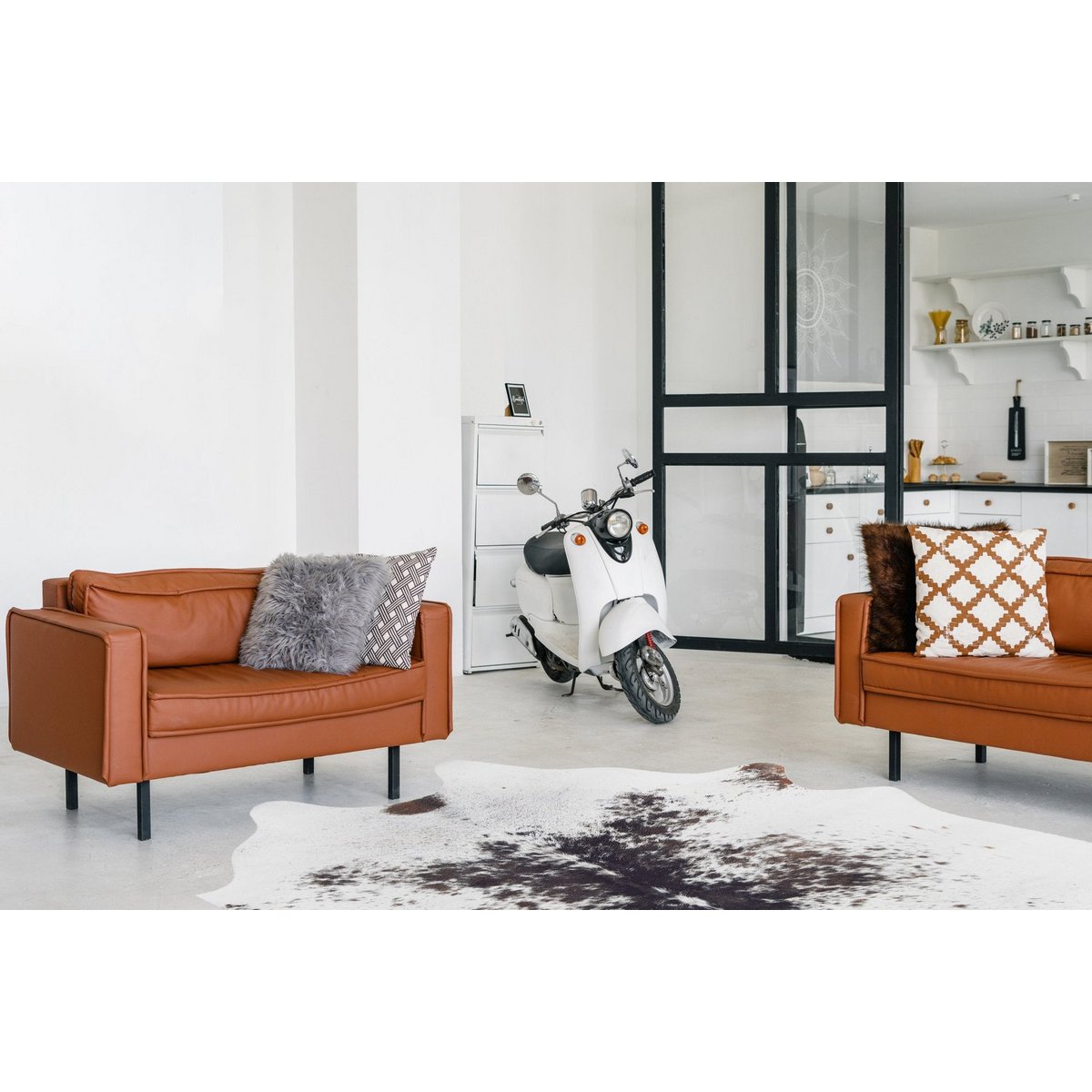 Lily Cow Skin Teppich