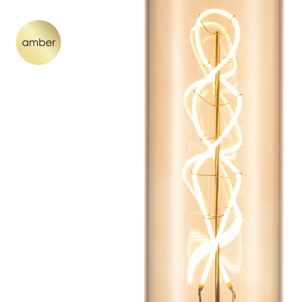 Home Sweet Home dimmable LED tube spiral E27 4W 280Lm 2700K amber