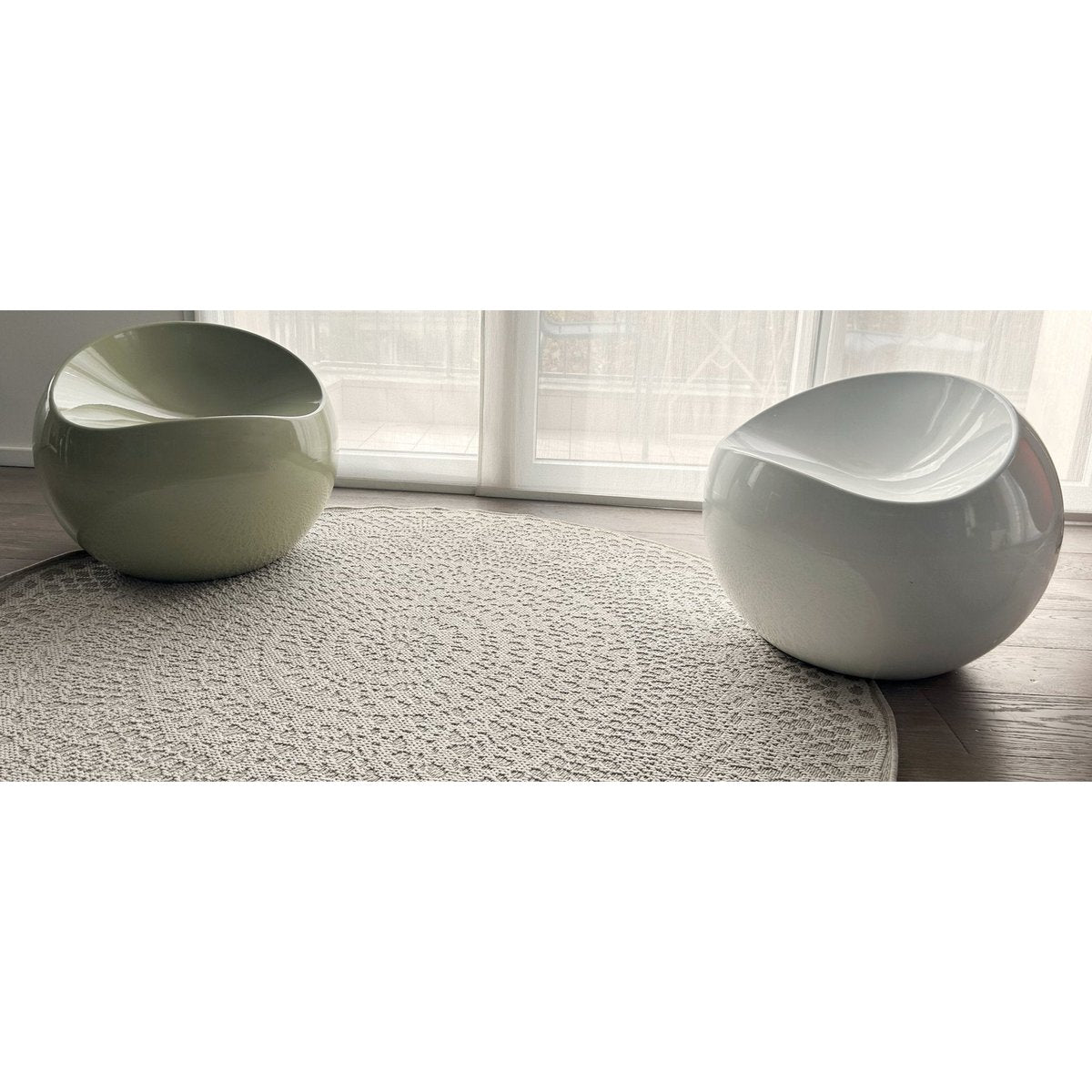 Gehäkelter runder dekorativer Teppich