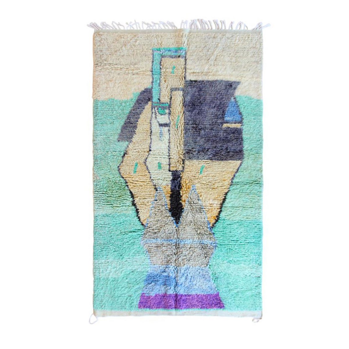 Marokkanische Wolle Berber Teppich 145 x 262 cm