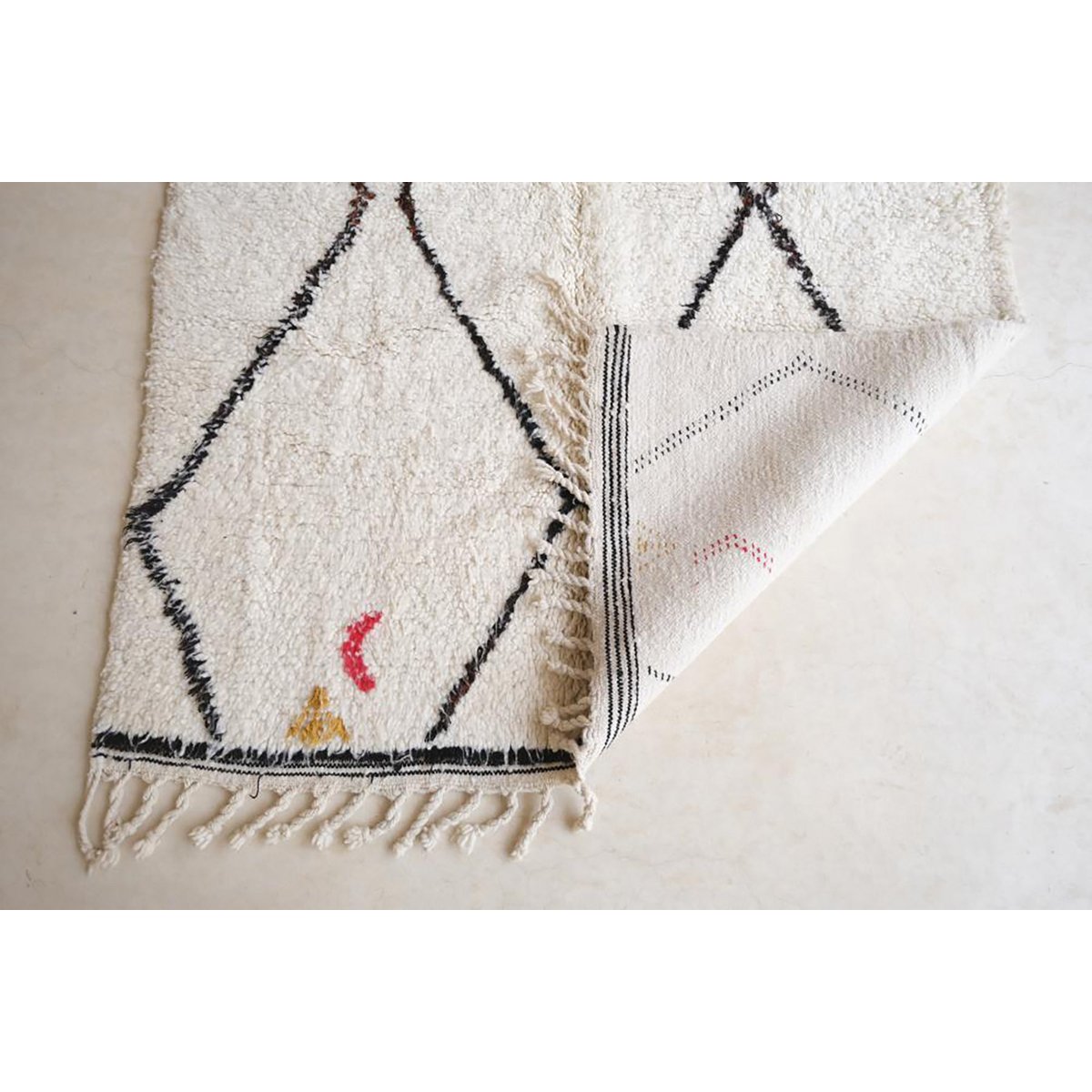 Marokkaner Berber Teppich reine Wolle 140 x 253 cm