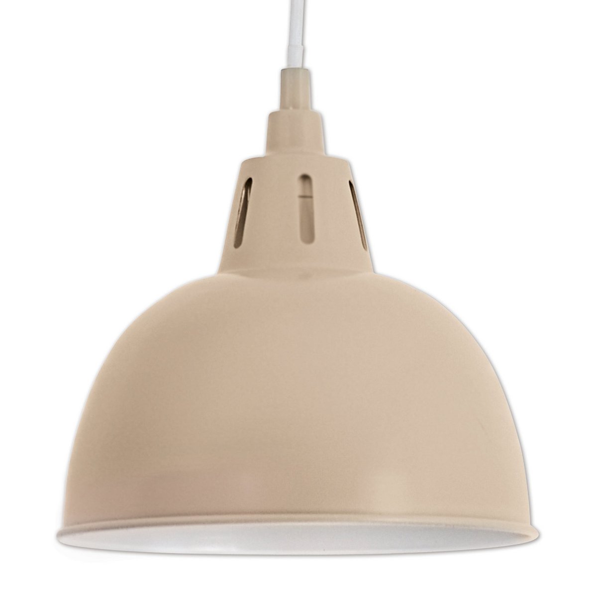 Metall-Pendelleuchte "DESIRA", Retro Classic, aus Metall in Hellbraun, E27-Fassung